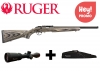 Ruger American Target 22lr con Ottica Elite 6-24x56 Sfp Wp Fch - reticolo illuminato con fodero imbottito